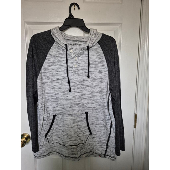 AIRWALK Other - Men's Airwalk Grey & Black Heathered Hoodie XL